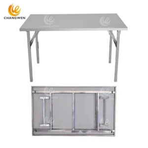 Foldable Work Table – Portable Stainless Steel Prep Table for Catering