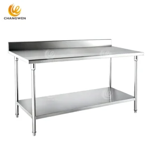 Stainless Steel Wall Mounted Work Table for Commercial Use