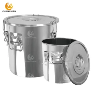 Stainless Steel Stock Pot with Locking Clip Lid – Safe & Convenient Cooking