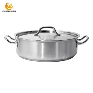 Mirror-Polished Stainless Steel Pudding Pan – Ideal for Baking & Catering