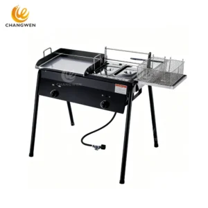 Camping Fryer & Griddle Combo | Portable Outdoor Cooking