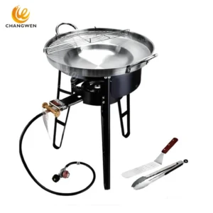 Concave Comal Set with High-Pressure Propane Burner