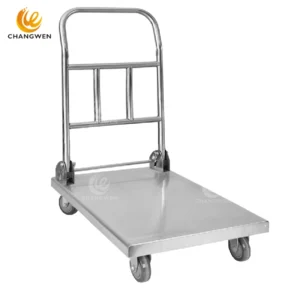 Stainless Steel Platform Service Cart – Heavy-Duty Transport