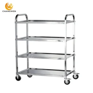 Stainless Steel Service Cart for Hotels & Commercial Kitchens