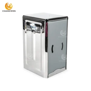 Double Napkin Holder – Stainless Steel Dispenser for Table Service