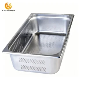 Perforated Stainless Steel GN 1/1 Pan – Full-Size Drain & Steam Pan
