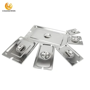 Stainless Steel GN Lid with Notch – Cover for Ladles & Serving Utensils