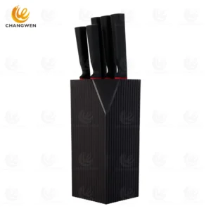 6-Piece Black Kitchen Knife Set Wholesale
