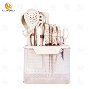 16-Piece Silicone Kitchen Utensil Set with Knife Set