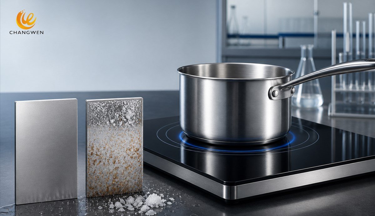 430 stainless steel induction and corrosion testing