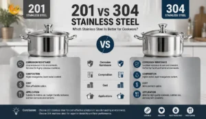 201 vs 304 Stainless Steel Explained: How to Choose the Right Material for Cookware Manufacturing