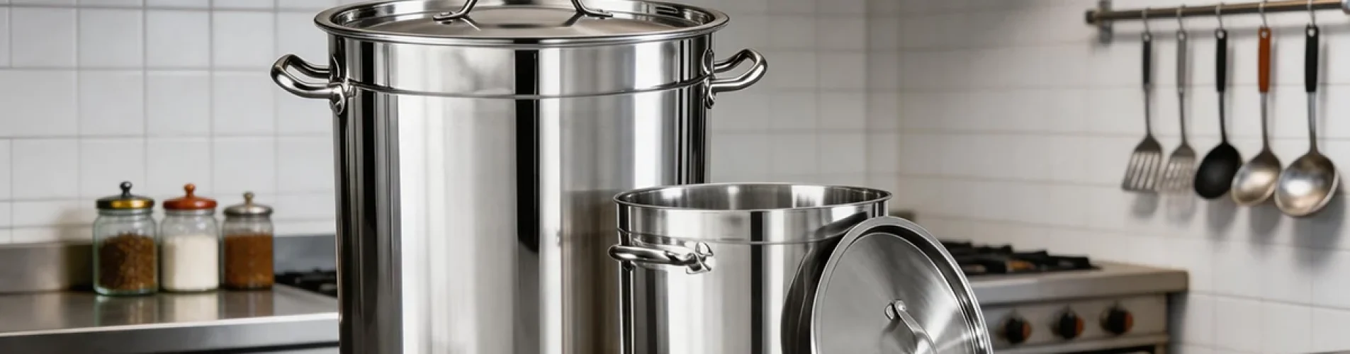 Chinese restaurant large stock pot