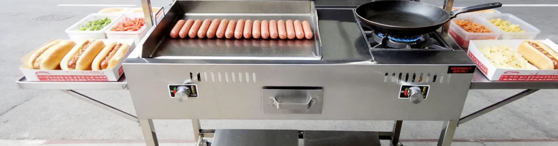 Food Cart with Griddle